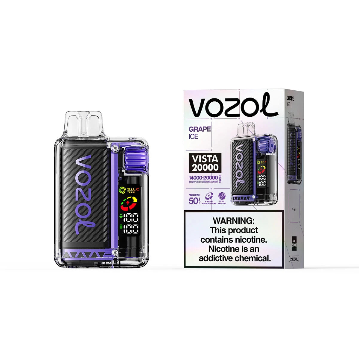 VOZOL Vista 20000 Züge Grape Ice