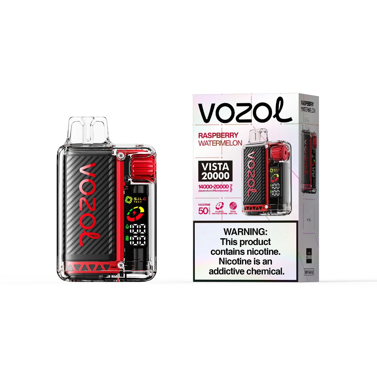 Vozol Vista 20000 Puffs Raspberry Watermelon