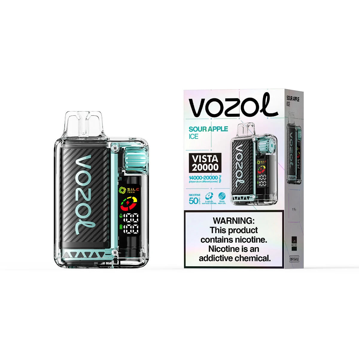Vozol Vista 20000 Züge Sour Apple Ice