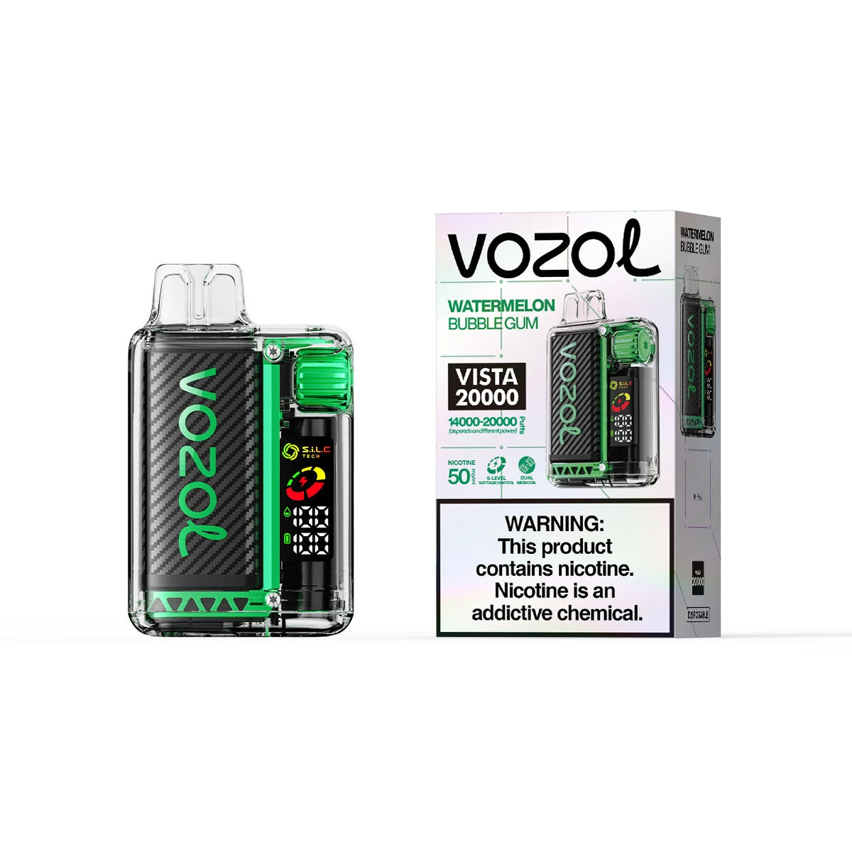 Vozol Vista 20000 Züge Watermelon Bubble Gum