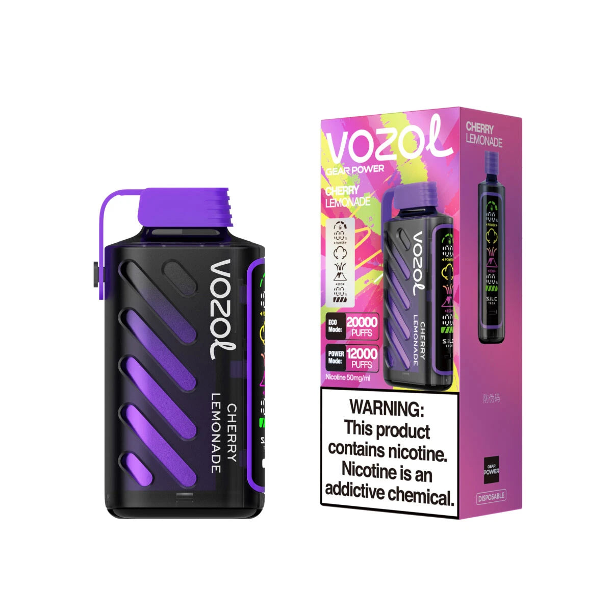 Cherry Lemonade Geschmack Vozol Gear Power 20000 Vape