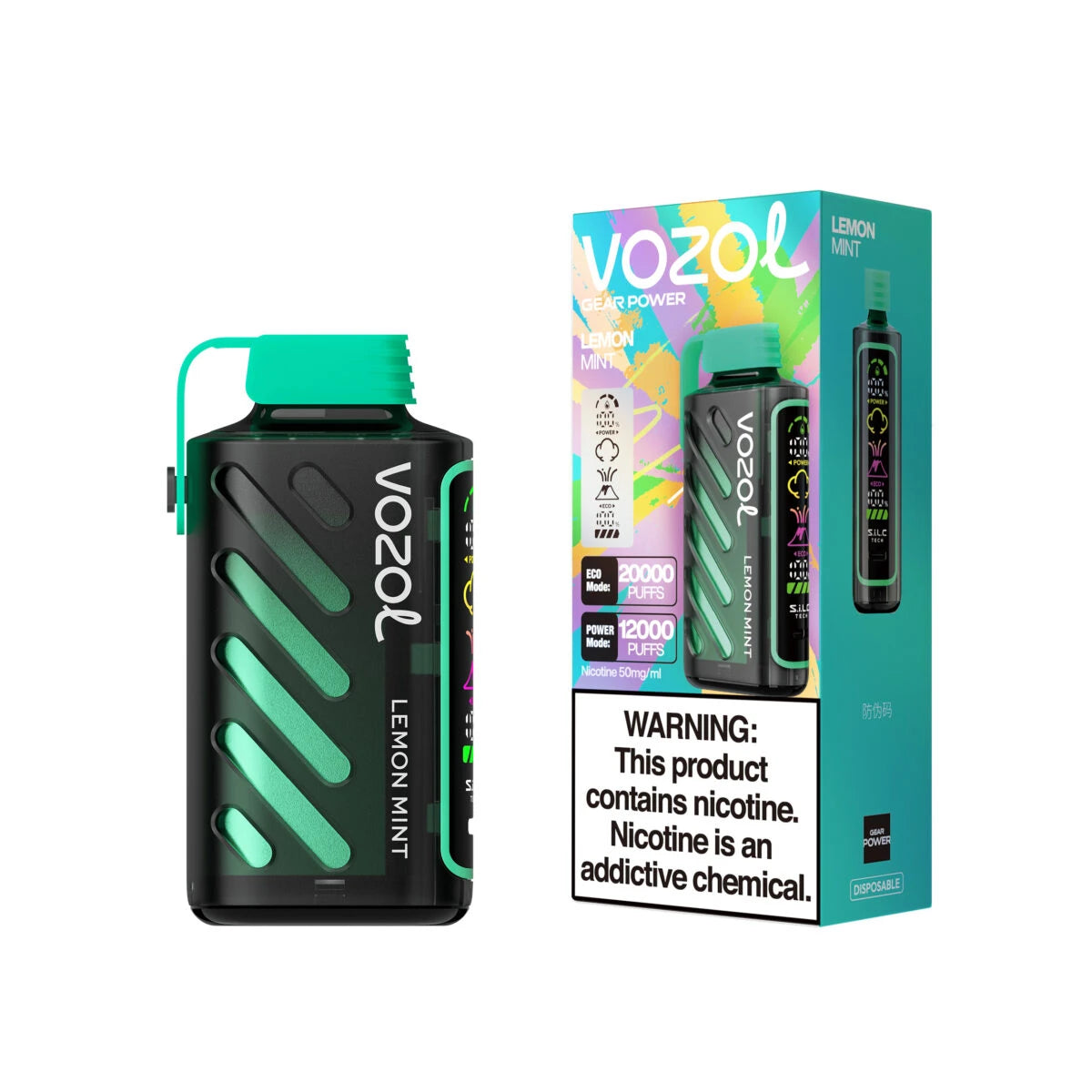 Smart-LED Vozol Gear Power 20K Puffs Citron Menthe