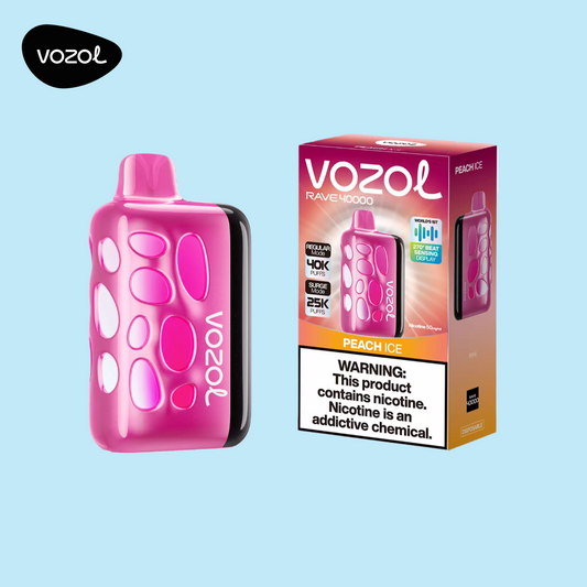 20 ml Liquid Vozol Rave 40K Peach Ice