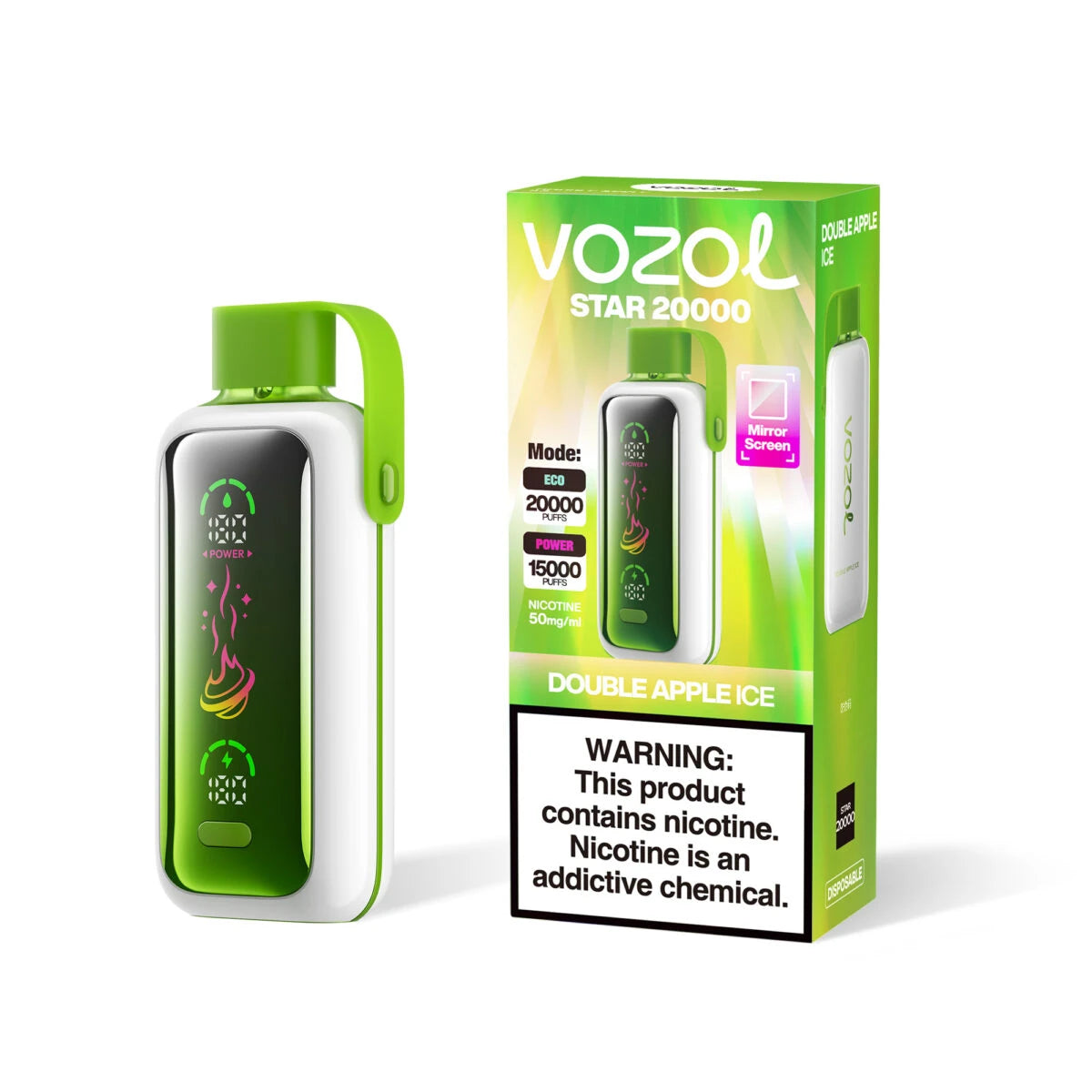 VOZOL Vape Star 20000 Puffs Double Apple Ice