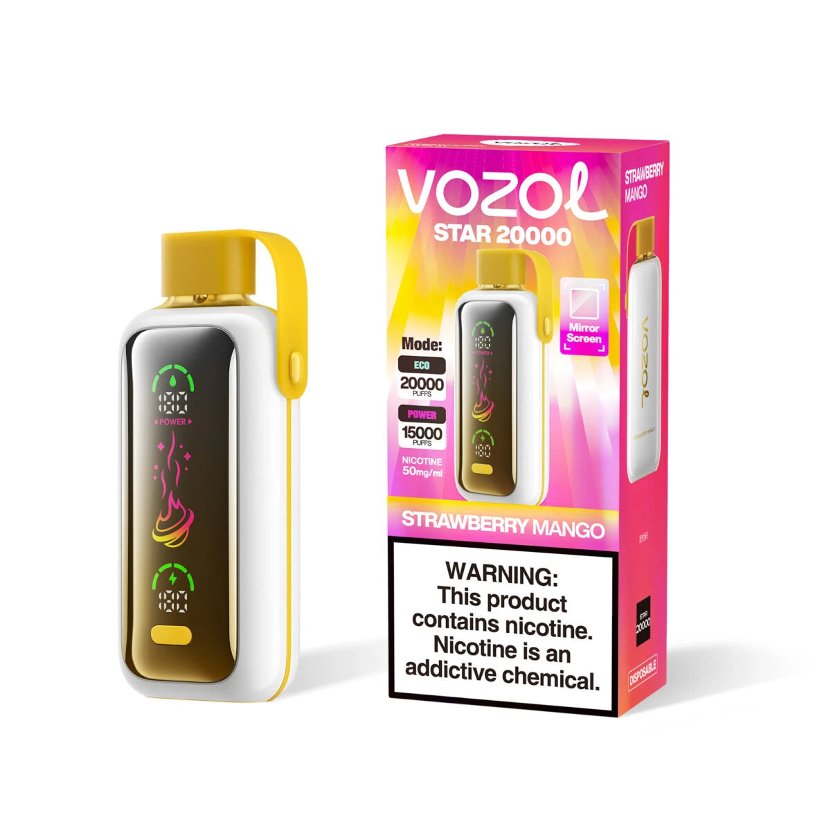 20 ml E-liquide VOZOL Star 20000 Fraise Mangue