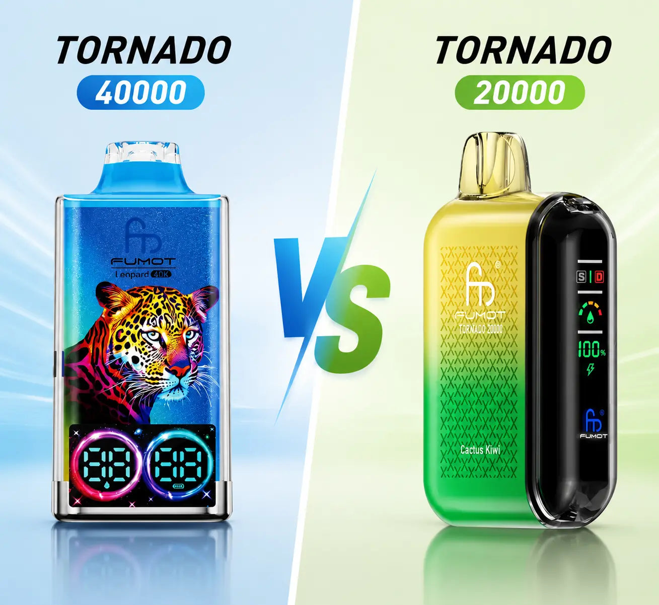 RandM Tornado 40000 vs RandM Tornado 20000