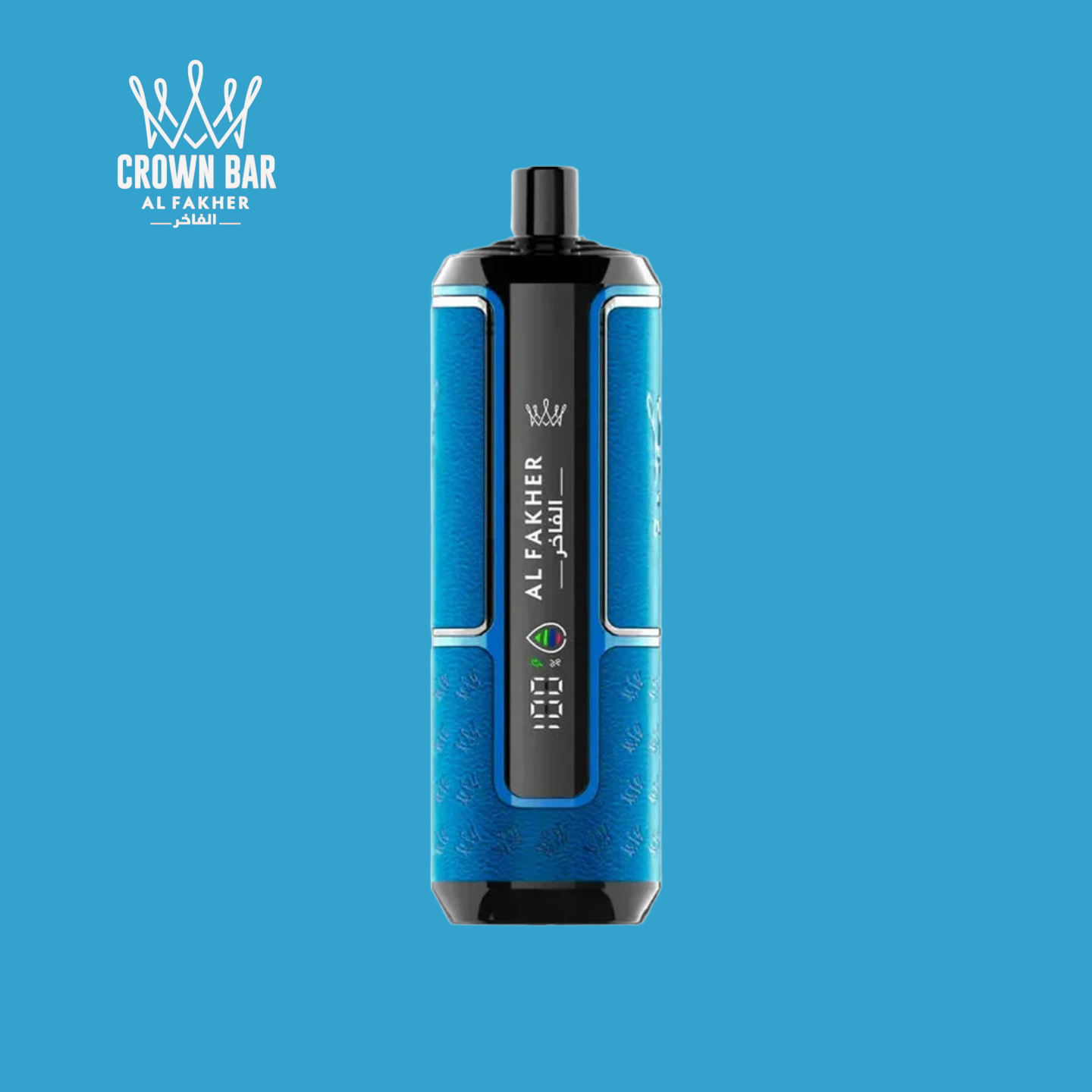 Barre chocolatée Al Fakher Crown HyperMax 15000, saveur menthe verte