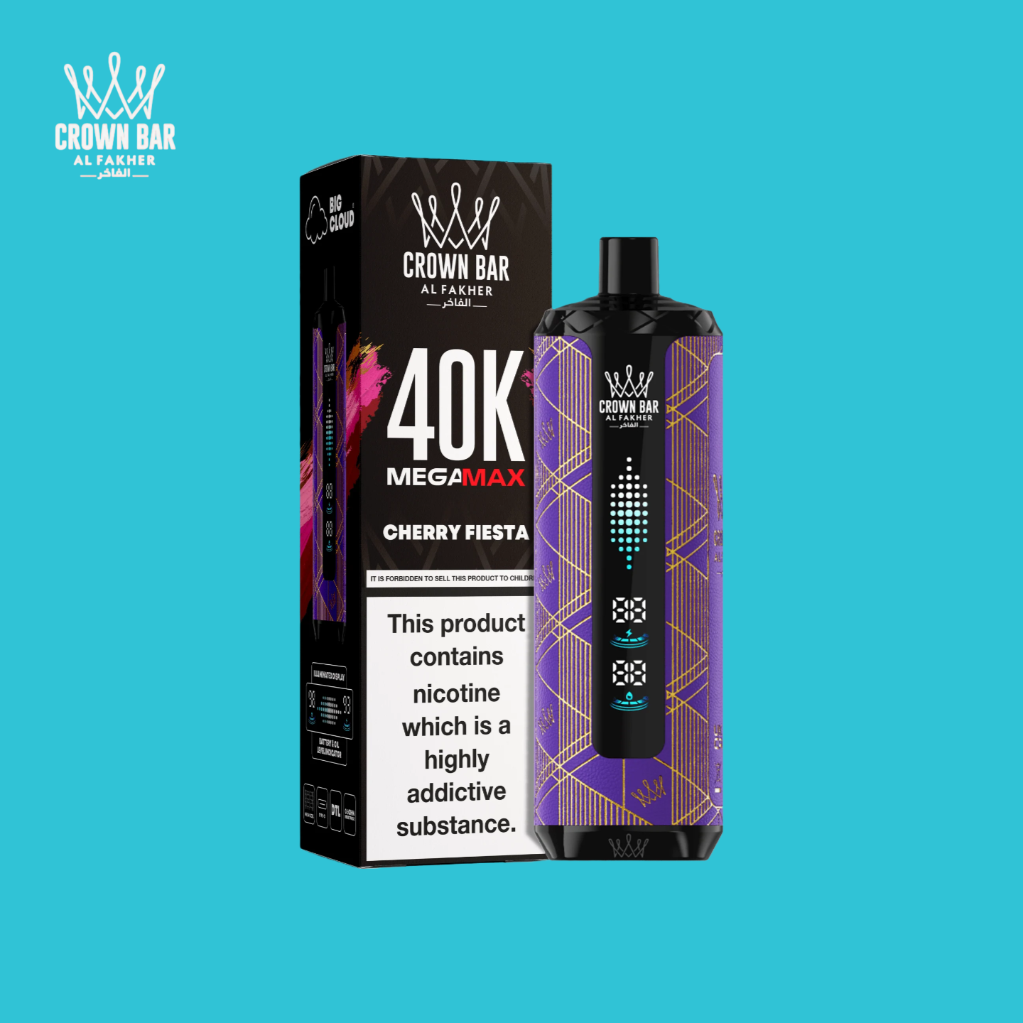 Al Fakher Mega Max 40K Puffs Fête de Cerise