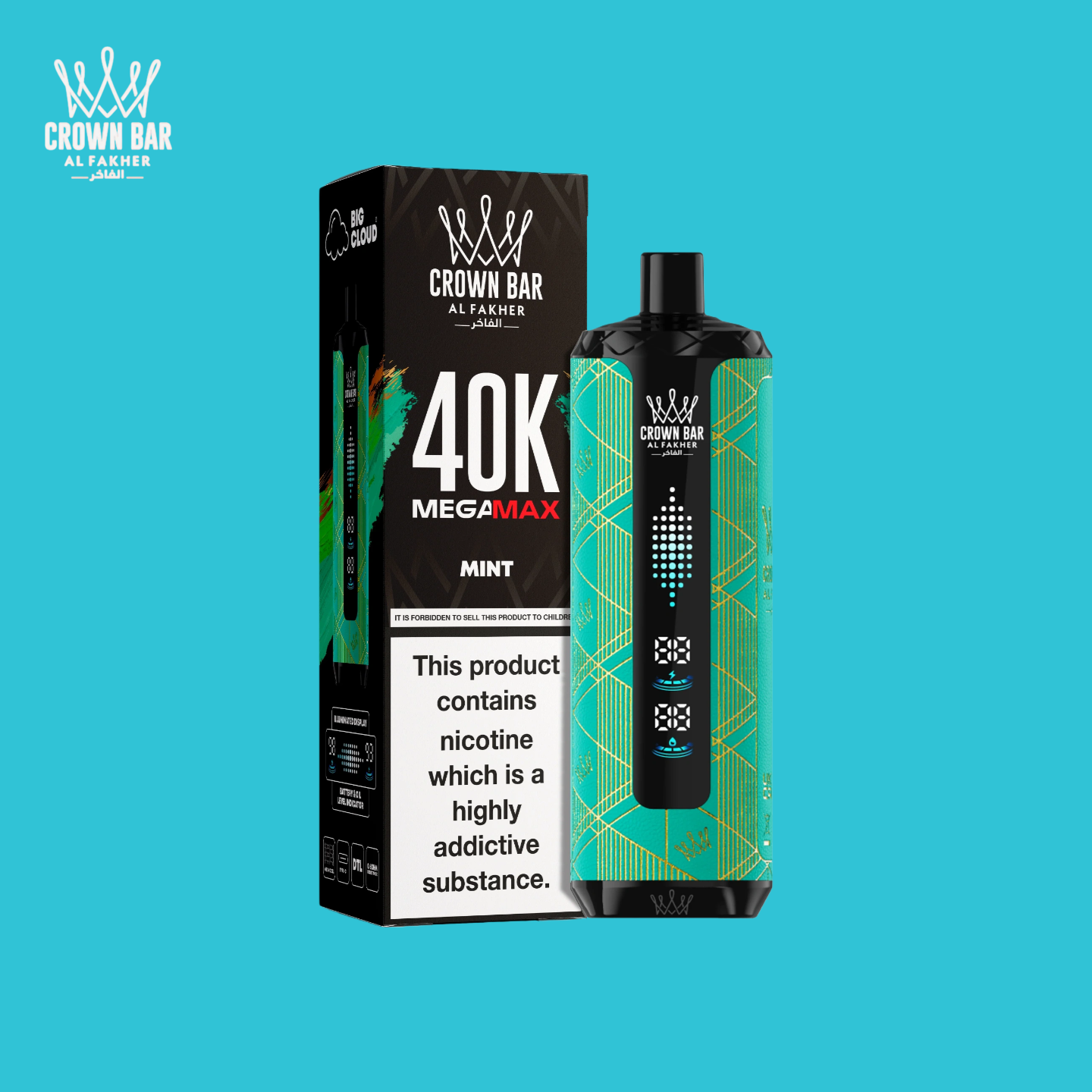 Saveur Menthe Al Fakher Mega Max 40K Vape