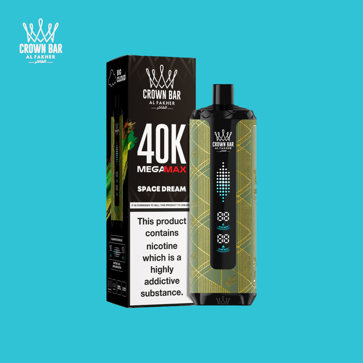 Al Fakher Crown Bar Mega Max 40K Space Dream