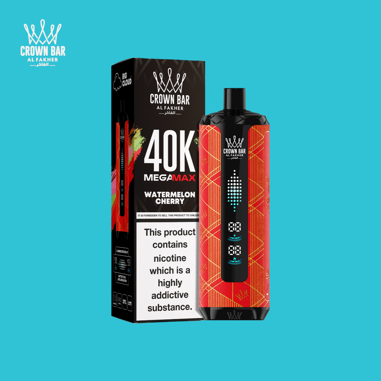 Al Fakher Vape 40K bouffées Pastèque Cerise