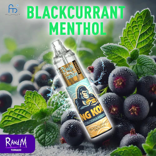 RandM Tornado 7000 Puffs Vape Blackcurrant Menthol