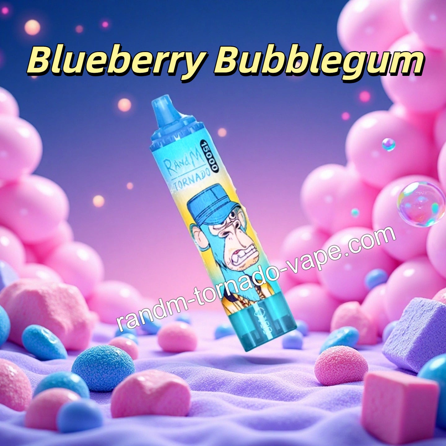 RandM Tornado 15000 - Blueberry Bubblegum