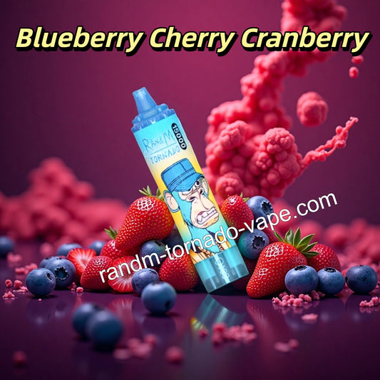 Blueberry Cherry Cranberry RandM Tornado 15000 Puffs Vape