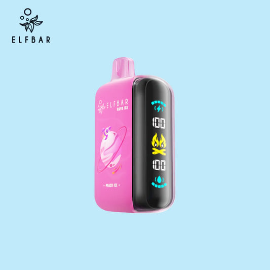 25000 Puffs Peach Ice Elf Bar Raya D3