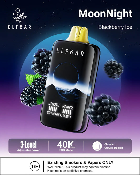 ELF BAR Moon Night 40000 Züge Blackberry Ice