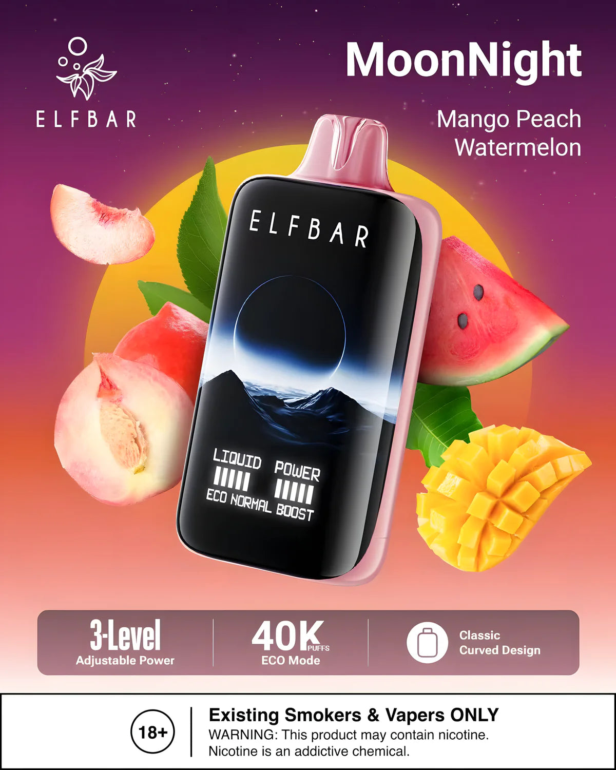 ELF BAR 40000 Züge Mango Peach Watermelon