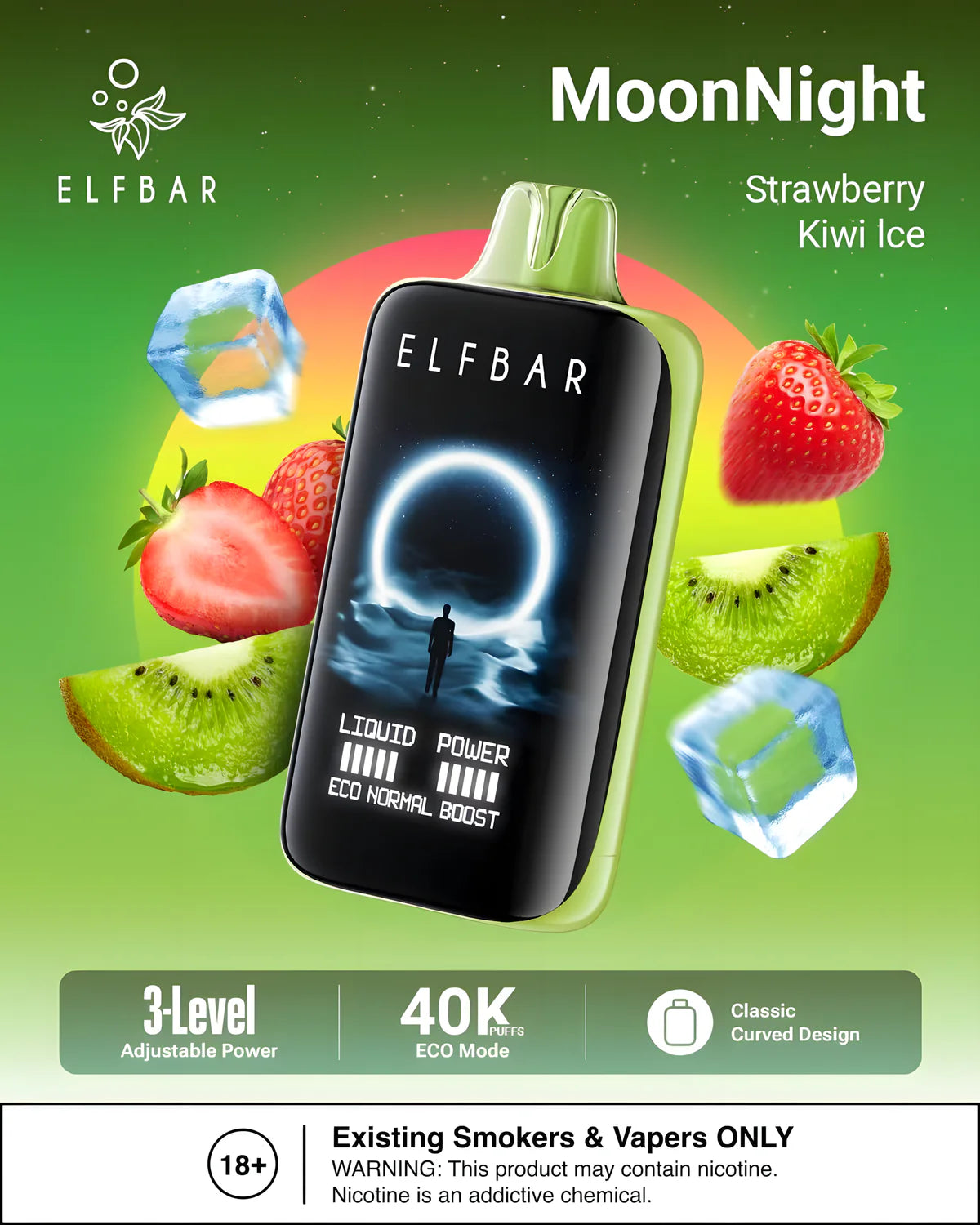 ELF BAR Vape 40000 Züge Strawberry Kiwi Ice