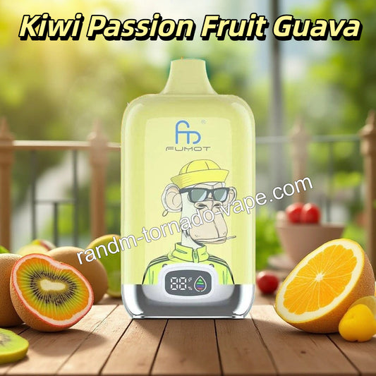 Kiwi Passion Fruit Guava RandM Tornado 12000