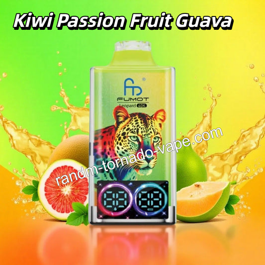 Kiwi Passion Fruit Guava RandM Tornado 40000