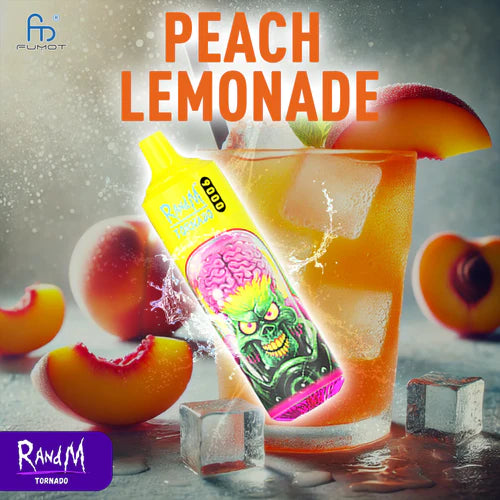 RandM Tornado 9000 Puffs Peach Lemonade