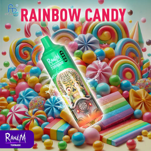 RandM Tornado 9000 Puffs Rainbow Candy