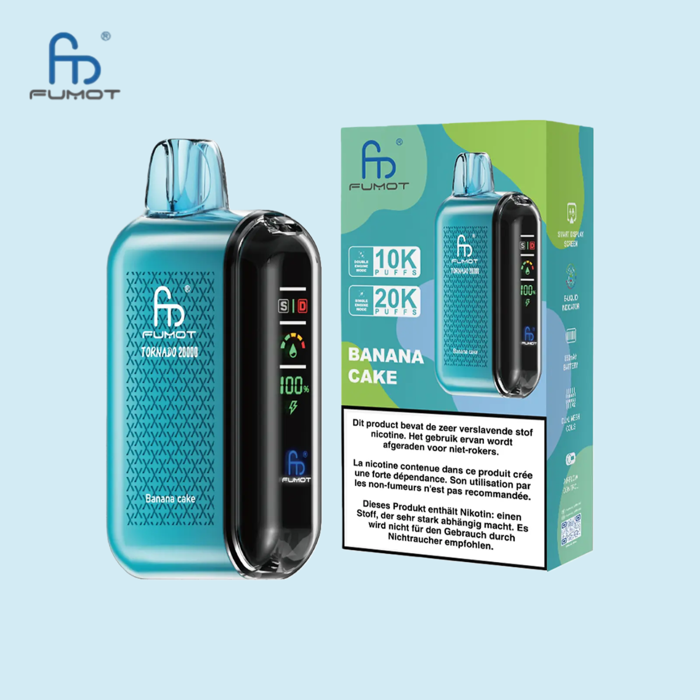 RandM Tornado 20000- Banana Cake