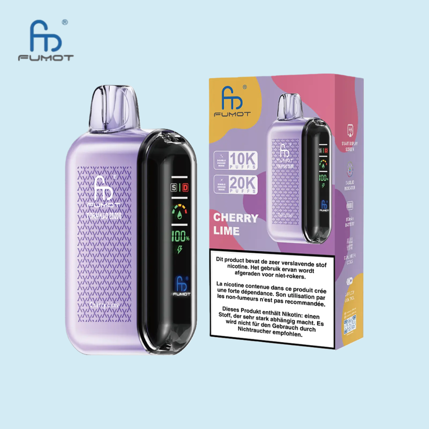 RandM Tornado 20000 Puffs Cherry Lime