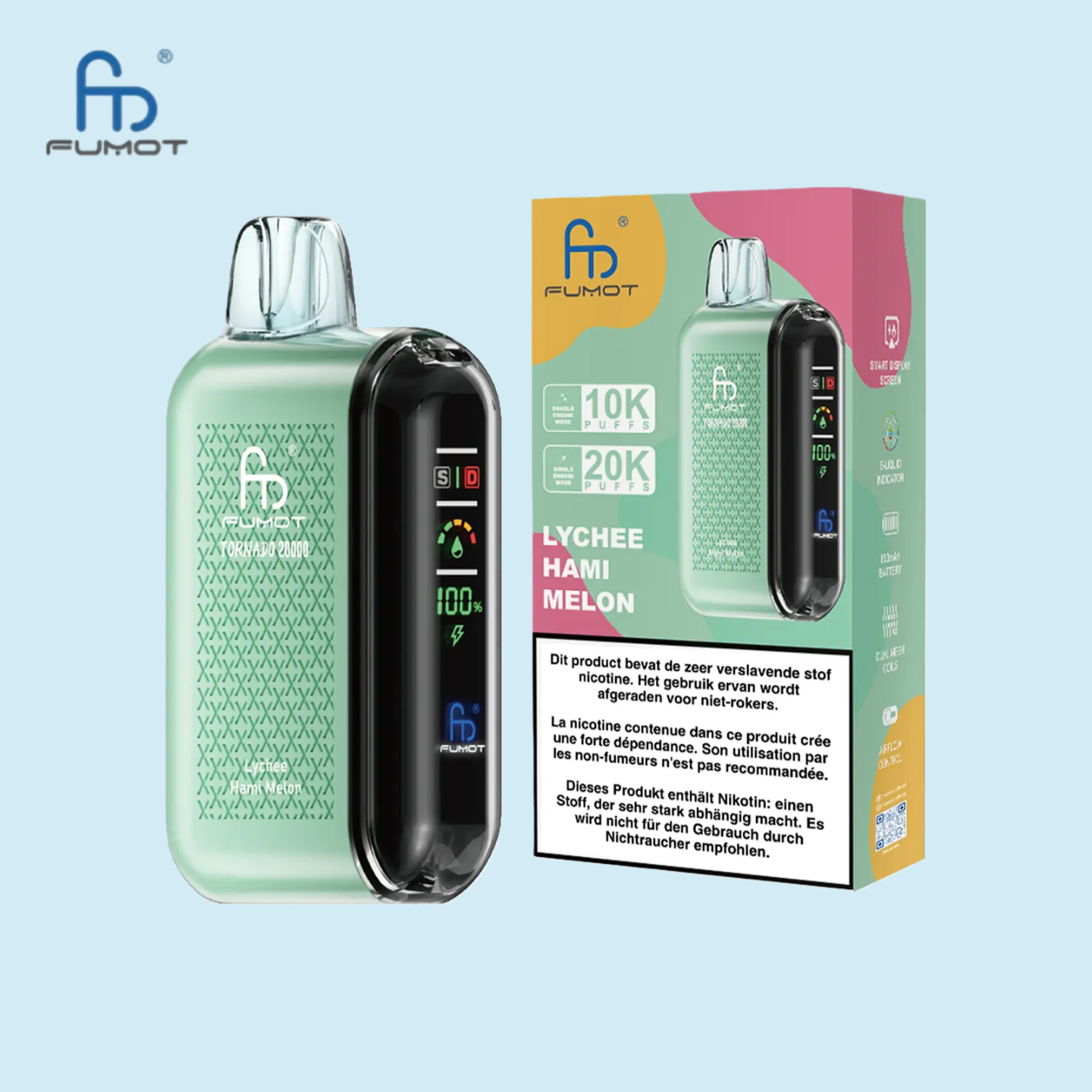 Lychee Hami Melon RandM Tornado 20000 Vape