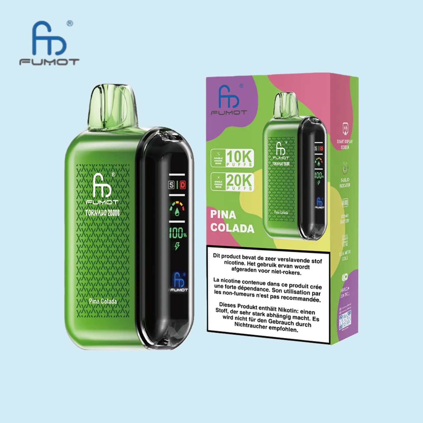 RandM Tornado 20000 Züge Vape Pina Colada