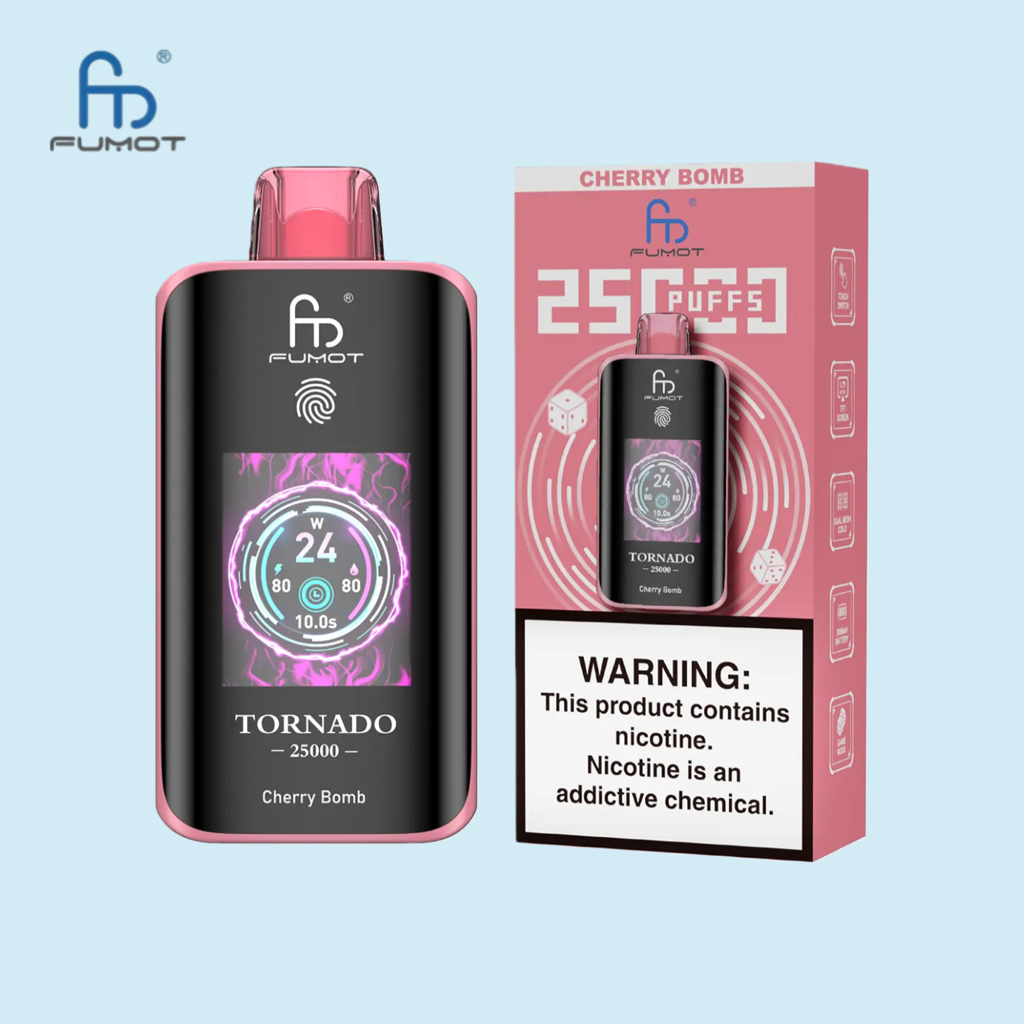 RandM Tornado 25000 Vape Cherry Bomb