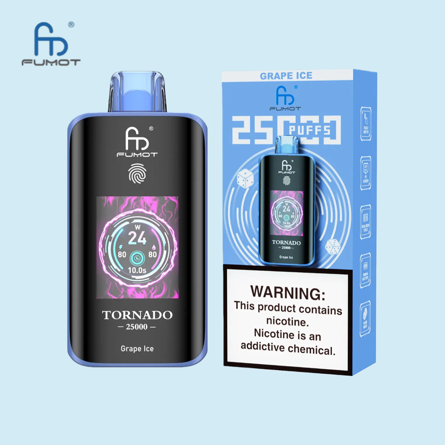 RandM 25000 Grape Ice