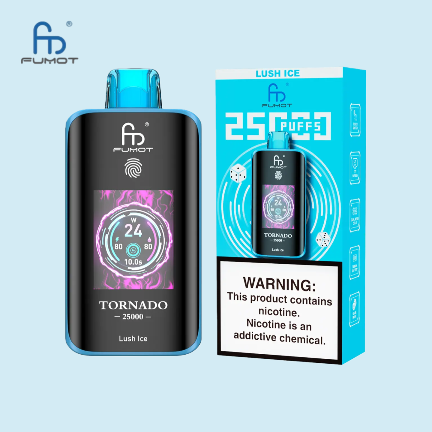 Lush Ice RandM Tornado 25000 Vape 