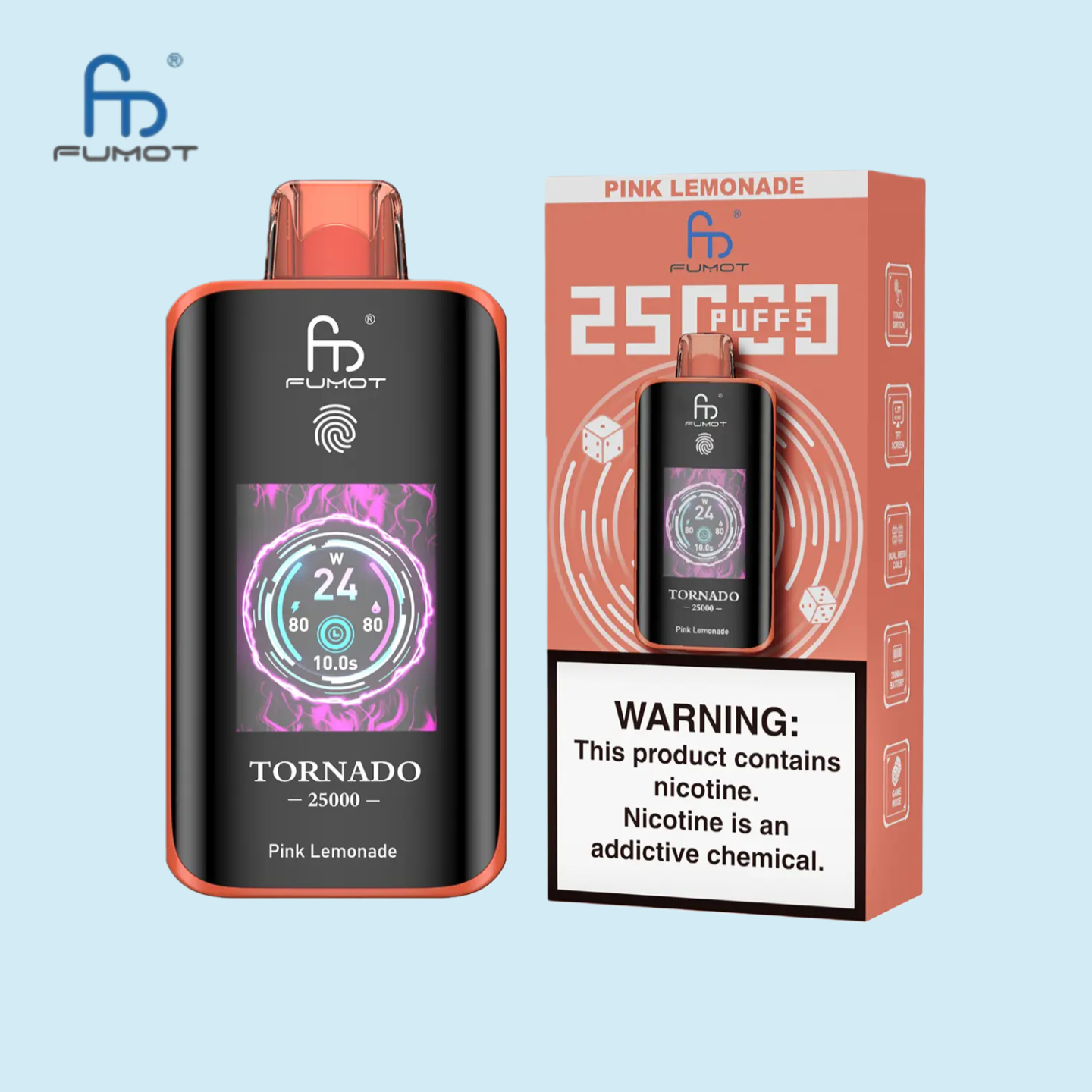 Randm 25000 Züge Pink Lemonade Geschmack