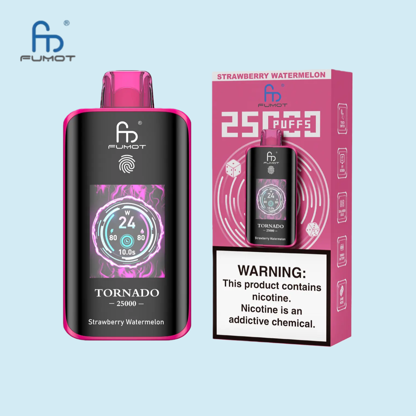 RandM 25000 Puffs Strawberry Watermelon