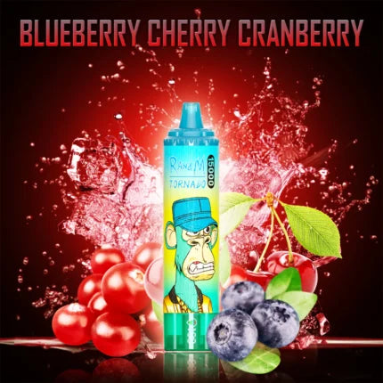 RandM Tornado 15000 Puffs Vape Blueberry Cherry Cranberry