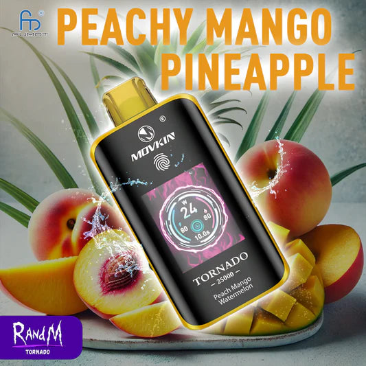 RandM Vape Tornado 25K – Peachy Mango Pineapple