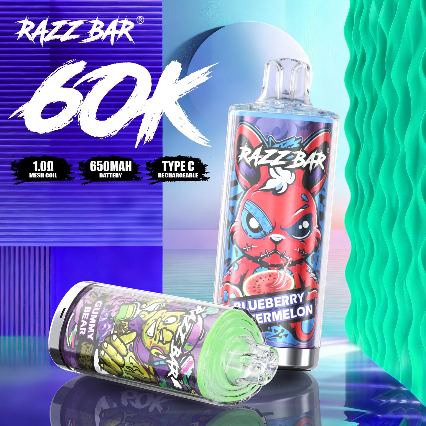 Razz Bar 60000 Crystal Vape 60K Züge