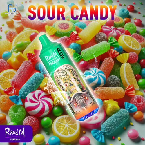 RandM Tornado 9000 Puffs Sour Candy