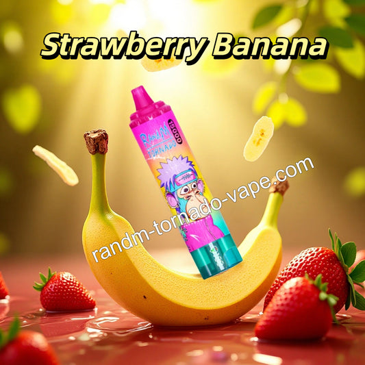 Strawberry Banana RandM Tornado 15000 Vape