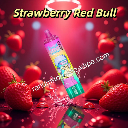 Strawberry Red Bull RandM Tornado 15000 Vape