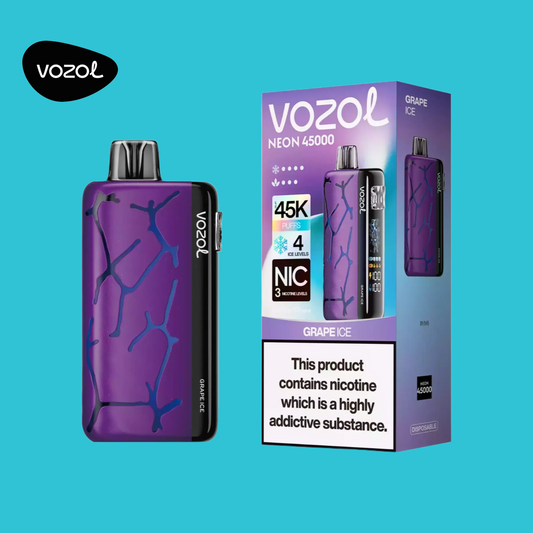 Vozol Vape Neon 45000 Puffs Grape Ice