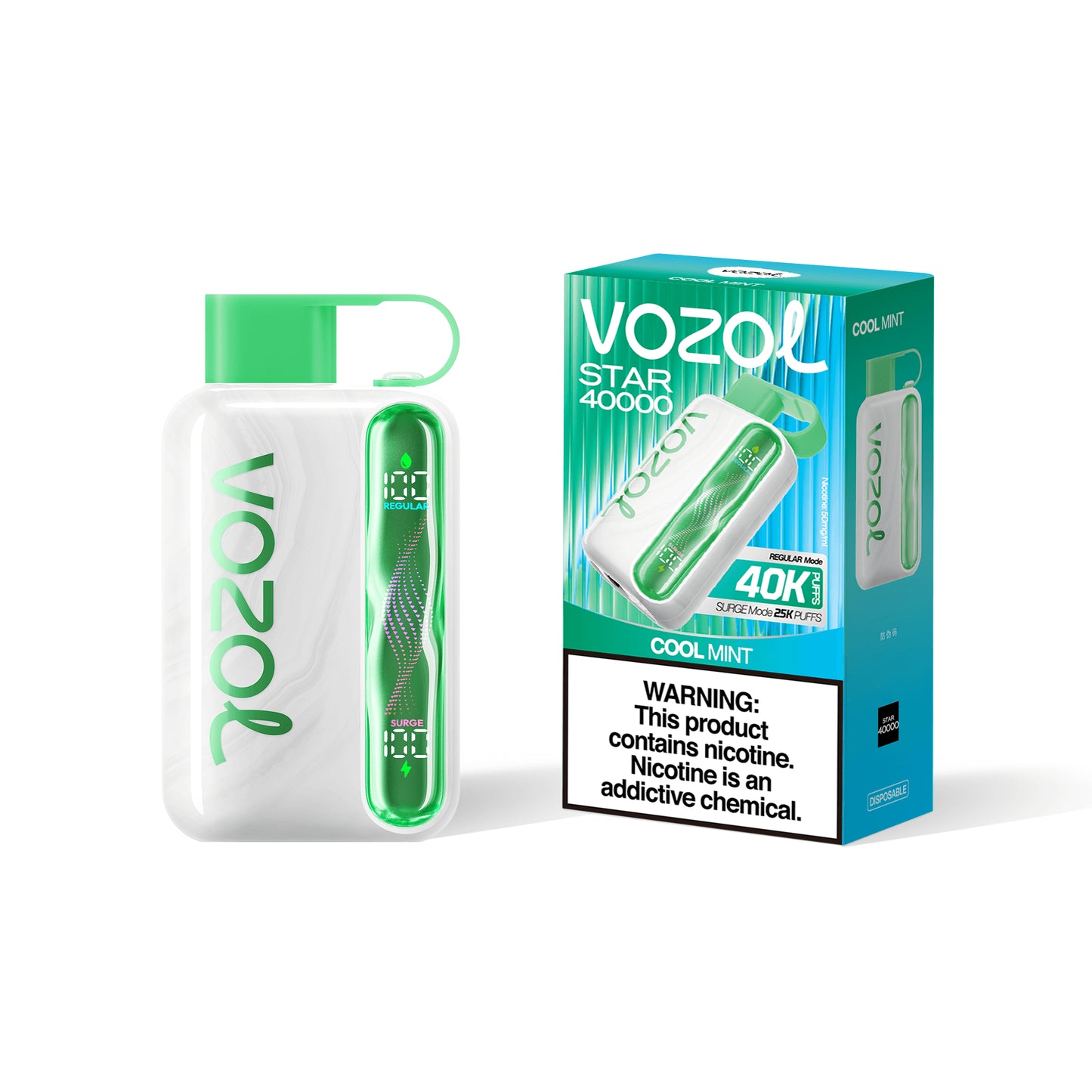 Résistance Dual Mesh Vozol Star 40000 bouffées Menthe fraîche