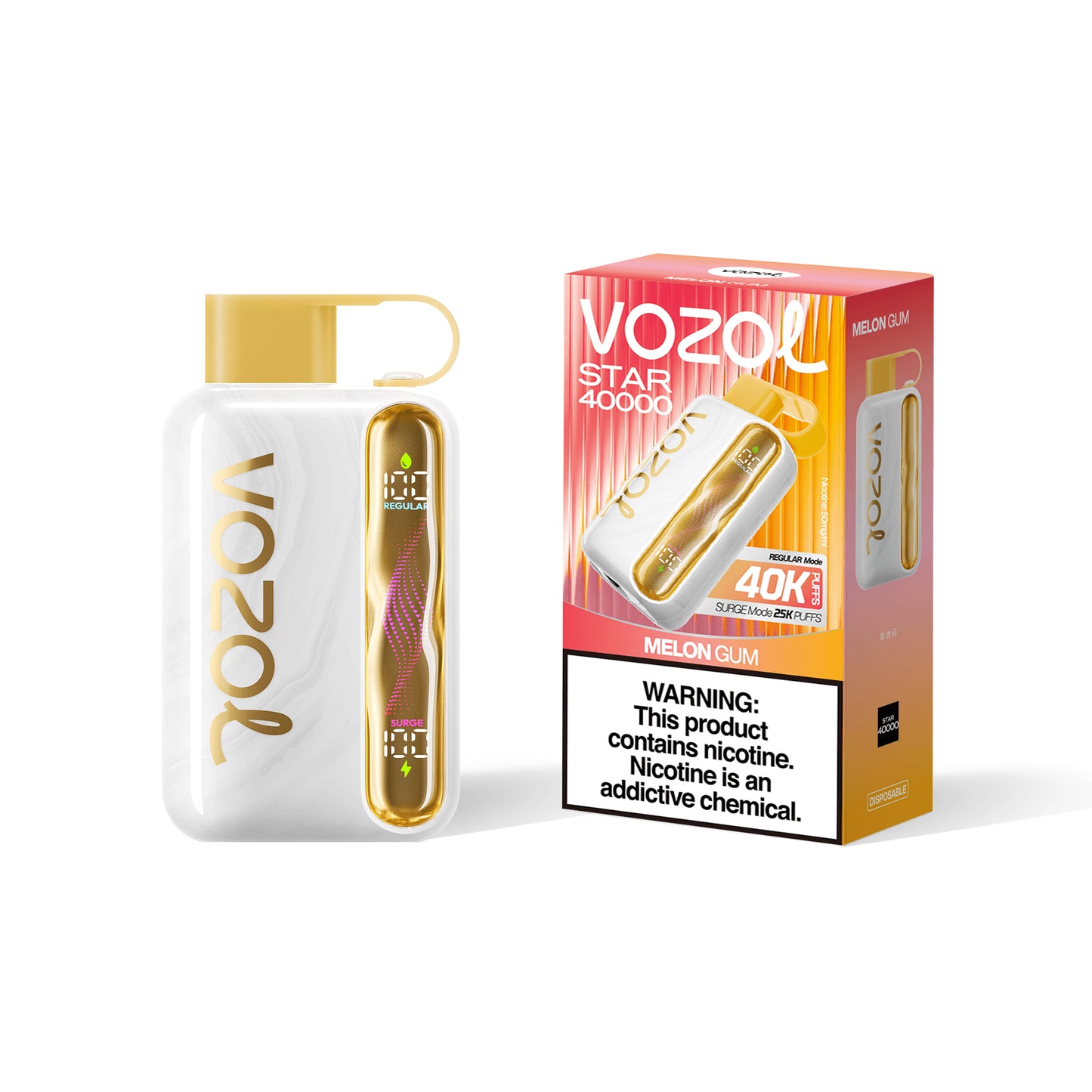 Vozol Star 40000 Melon Gum Geschmack